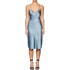 Nili Lotan Silk Powder Blue Dress